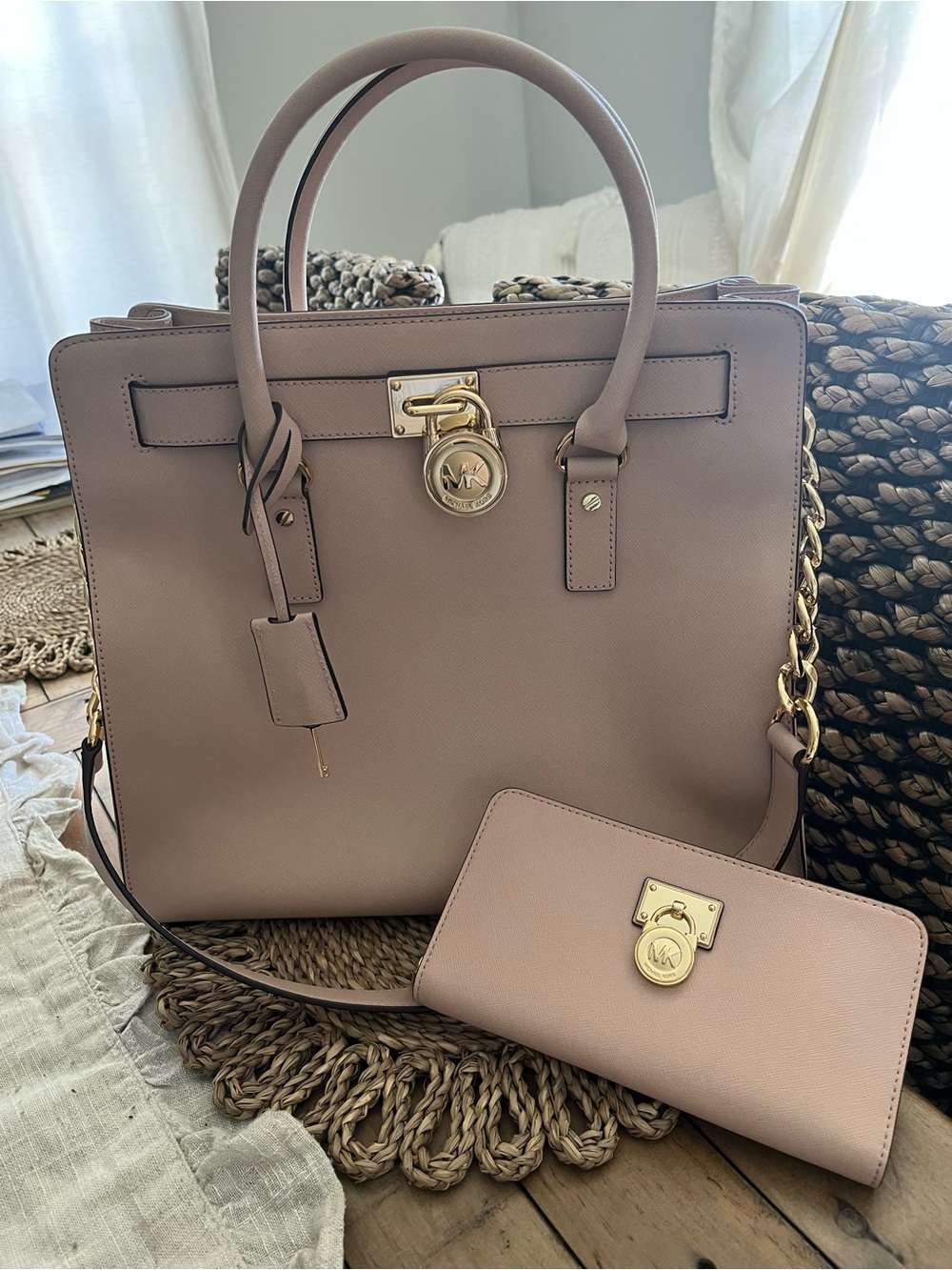 NWT MICHAEL KORS BALLET PINK HAMILTON & Wallet